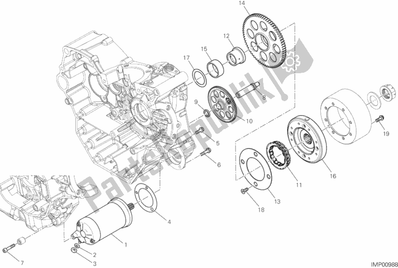 Todas las partes para Arranque Eléctrico Y Encendido de Ducati Hypermotard 939 SP 2018